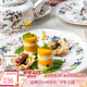 AYNSLEY安斯麗雀鳥系列金邊陶瓷餐具收納罐高級感蛋糕盤節(jié)日禮贈伴手禮 方形蛋糕盤25.5cm 雀鳥系列