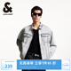 杰克·瓊斯（JACK&JONES）男裝25年淺色牛仔外套男潮流寬松短款牛仔夾克100%純棉春秋外套 牛仔藍C42 常規(guī) 牛仔藍C42 L