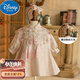迪士尼（Disney）中式一周歲禮服女寶寶小公主裙夏季嬰兒抓周唐裝國風(fēng)生日高端春裝 粉紅色+發(fā)箍 90