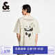 杰克·瓊斯（JACK&JONES） 百搭潮流胸前肌理感膠印背后熊貓圖案T恤短袖上衣男裝225201093