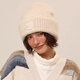 回力刺繡大頭圍針織帽子女冬季學(xué)生情侶保暖超大版型毛線(xiàn)帽顯臉小