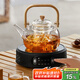 憶壺茶（YIHUTEA）煮茶壺電陶爐煮茶器燒水壺泡茶爐養(yǎng)生壺套裝泡茶壺加厚提梁壺 1500w自動(dòng)斷電陶爐+煮茶壺1L