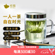 恒福 綠茶杯高硼硅玻璃杯泡茶杯茶水分離辦公水杯高檔男士個人專用 茗雅杯450ml