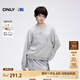 ONLY春夏NBA聯(lián)名款寬松圓領純棉落肩衛(wèi)衣女|12449S004 G47 淺花灰色 M (165) 84A