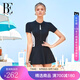 范德安（BALNEAIRE）【文怡/李靜同款】小紅心系列連體泳衣女士游泳海邊沙灘 61048 黑色 XL
