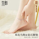 花影（HUAYING）輕奢足銀雙層腳鏈女莫比烏斯足鏈?zhǔn)罪椉o(jì)念日生日禮物送女朋友 [鉆石]莫比烏斯雙層腳鏈*銀白色