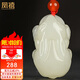 鳳禧珠寶和田玉兔吊墜女士寶寶款玉石項鏈生肖兔玉墜項鏈女友七夕禮物