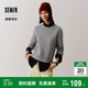 森馬（Semir）森柔毛衫|商場同款毛衣女圓領(lǐng)純色2024冬季絞花上衣101724107014
