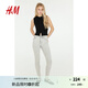 H&M女裝牛仔褲2025秋季新款時(shí)尚休閑修身潮流高腰牛仔褲1025457 淺灰色 XS 155/64 34