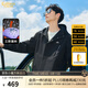 卡賓（CABBEEN）【三防】山系戶外連帽夾克男2024秋冬新款寬松休閑印花潮外套 煤黑色01 2XL /185/54