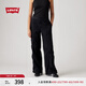 Levi's李維斯25年春夏新款女士Baggy休閑中腰寬松直筒工裝長褲 黑色 M