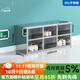 郎冠304不銹鋼鞋柜無(wú)塵食品廠(chǎng)車(chē)間員工換鞋凳工廠(chǎng)實(shí)驗室多格雙面鞋柜 單面2層6格(201材質(zhì))
