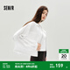 森馬（Semir）外套女秋短款蕾絲寬松蝙蝠袖棉麻立領(lǐng)2025新款甜美小清新夾克 本白10102 S