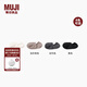 無印良品（MUJI）男女通用合腳直角薄款淺口運動船襪隱形襪25年春季DAF22C5S 米白色 S （23-25cm / 36-40碼）