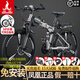 鳳凰（PHOENIX）折疊山地車自行車男女士成年人學(xué)生12到18歲公路越野變速軟尾單車 輻條輪【全套軸承】折疊雙避震肖灰 26寸-24速【身高158-188cm】