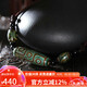 妍韻珠寶精品綠九眼老天珠吊墜玉髓瑪瑙掛墜護(hù)身符男女款飾品水晶瑪瑙項(xiàng)鏈