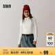 森馬（Semir）森柔毛衫|毛衣女基礎(chǔ)款高領(lǐng)緊身2024冬季純色套頭衫109724107011