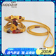 puppytie貓咪牽引繩遛貓背心式貓貓胸背帶貓繩外出防掙脫寵物用品 黃-胸背帶+牽引繩 XS-超小型建議 5-12斤
