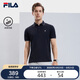 FILA 斐樂官方polo衫男2025年夏季涼感短袖t恤透氣男士休閑商務上衣