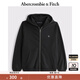 ABERCROMBIE & FITCH男裝女裝情侶裝25春季經典小麋鹿運動風寬松連帽衛(wèi)衣KI122-5251 黑色 S (175/92A)