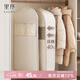 EACHY衣服防塵罩防塵袋大衣羽絨服衣物掛式袋子家用衣柜掛衣袋-杏長款