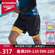速比濤（Speedo）男士夏季泳褲沙灘褲速干防尷尬沖浪游泳褲海邊度假裝備 黑色/芒果黃【新升級】 2XL (40) 身高190/體重100腰圍102