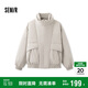 森馬棉服男設(shè)計(jì)感假兩件冬外套厚款保暖立領(lǐng)棉衣繡花107824112103