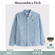 Abercrombie & Fitch男裝25春夏美式經(jīng)典小麋鹿亞麻混紡襯衫KI125-5085 藍(lán)色 L (180/108A)