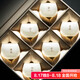不拙白瓷羊脂玉主人杯單杯茶杯陶瓷高端教師節(jié)禮物禮盒6個裝禪定杯