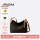 菲安妮（FION）2025新款大容量老花托特包復(fù)古單肩斜挎hobo包七夕情人節(jié)禮物 啡/駝