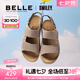 百麗（Belle）張凌赫同款smiley聯(lián)名快樂吐司1代升級版女勃肯涼鞋D7X1DBL5 灰色-男款 （1代升級版） 41 (255mm)