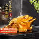 八千行金蟾茶寵擺件高端變色可養(yǎng)吸財(cái)招財(cái)茶具配件茶桌風(fēng)水精品蟾蜍