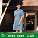 森馬（Semir）森柔牛仔|牛仔連衣裙女泡泡袖甜酷俏皮夏季涼感短裙103324114002