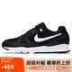 耐克NIKE休閑鞋男緩震AIR SPAN II SHOE運動鞋AH8047-008黑白41