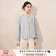 香影新中式絕美外套女2025秋裝新款重工刺繡國風(fēng)元素粉色開(kāi)衫上衣 航線(xiàn)藍 S 55/80A/85-95斤