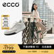 愛(ài)步（ECCO）七夕禮物 休閑鞋女 2025新款百搭平底鞋板鞋德訓(xùn)鞋 街頭272833 灰白色/白色27283350153 38