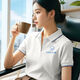伊靚裝高端純棉polo衫定制印logo夏季企業(yè)團體文化衫員工作服短袖t恤男 【甄選全棉-條紋款】白色 L