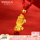 亞奴卡黃金貔貅吊墜本命年轉(zhuǎn)運(yùn)珠項(xiàng)鏈情侶款吊墜七夕情人節(jié)禮物 財(cái)福貔貅·紅繩款(約0.42g)