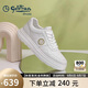 金利來（Goldlion）男鞋25年新款皮面運動鞋厚底增高百搭小白鞋G500510216BBE白色40
