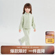 笛莎（DEESHA）女童套裝2024秋季芭蕾風蕾絲蝴蝶結裝飾套裝 淺豆綠 100