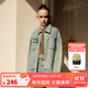 ELLE KIDS童裝 復古工裝牛仔外套女童秋季新款水洗棉松弛百搭上衣 牛仔藍 160 (S)