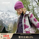 LAFUMA戶外棉服女 秋冬連帽保暖PRIMALOFT雙面穿棉衣外套 LFJU4DM94 駝色CM S (36) 160/80A