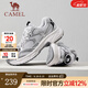 駱駝（CAMEL）【星耀】網(wǎng)面透氣老爹鞋復(fù)古時(shí)尚輕便軟彈舒適情侶運(yùn)動(dòng)休閑鞋子 G25S852108 月影灰 女 36