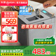 東菱（Donlim）面包機全自動和面機冰淇淋機家用 多功能揉面機可預(yù)約自動撒料 早餐蛋糕酸奶肉松DL-4705 鈦金灰【單機】酵母果料智能雙撒