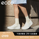 愛步（ECCO）休閑鞋男 2025年新品舒適一腳蹬板鞋牛皮男鞋 柔酷60周年525454 白色52545401007 41