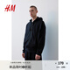 H&M【七夕禮物】男裝女裝衛(wèi)衣美式寬松休閑服情侶裝潮流外套1011890 黑色 175/100