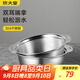 炊大皇 304不銹鋼盆篩套裝 洗菜盆和面盆調(diào)料腌肉盆米篩25cm2件套