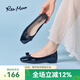 reemoor紅色婚鞋女2025夏季新款方扣粗跟仙女風(fēng)漆皮舒適單鞋睿慕女鞋 亮黑色 37