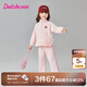 笛莎（DEESHA）童裝女童兩件套2025春裝新款女寶兒童甜美櫻桃運動長袖長褲套裝 氣泡粉 120