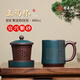 紫來順宜興紫泥粉漿五福臨門五件套紫砂杯帶內(nèi)膽茶水分離杯辦公泡茶杯 五福臨門五件套